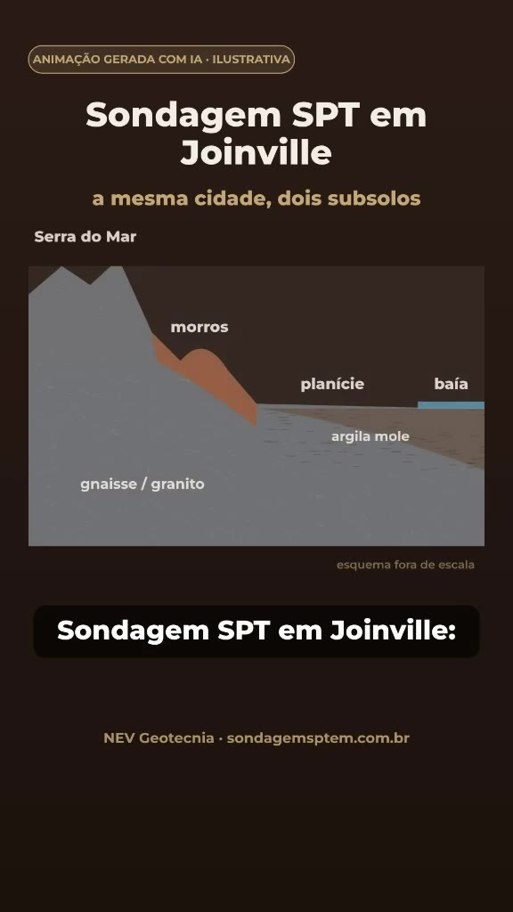 Sondagem SPT em Joinville: dois subsolos